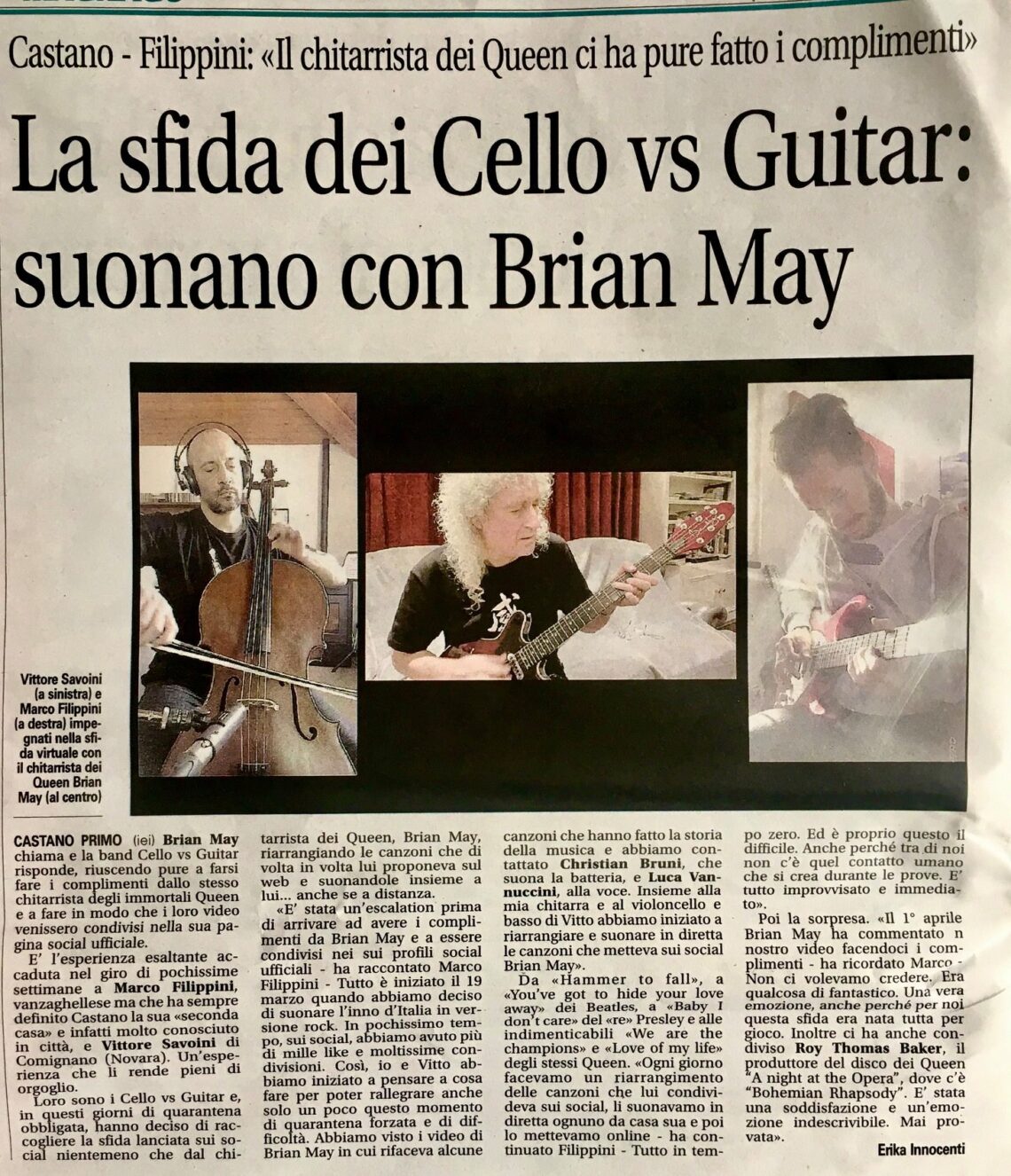 Cello vs Guitar Brian May